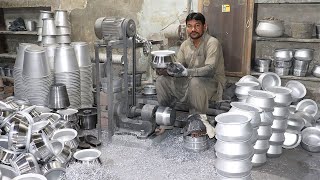 Production of Stainless Steel Utensils [upl. by Nauqyaj]