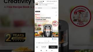 Havells 55L air fryer under 4000 at Flipkart [upl. by Jump334]