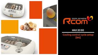 Rcom MAX 20 DO Incubator  6 Cooling control cycle setup N4 [upl. by Netaf]