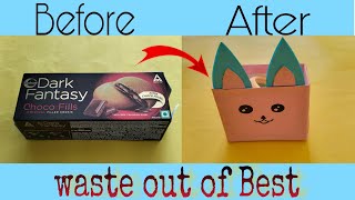 Dark Fantasy Box Reuse idea 💡 waste out of Best  simple DIY without paint [upl. by Ellehcor]