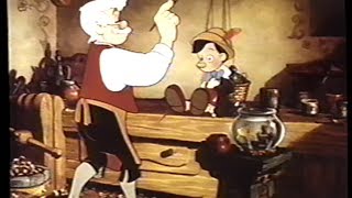 Pinocchio 1940 Trailer VHS Capture [upl. by Gayn710]