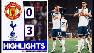 EXTENDED HIGHLIGHTS  MANCHESTER UNITED VS TOTTENHAM  PREMIER LEAGUE [upl. by Dlanor]