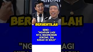 Seno minta agar tidak usah lagi ngomongin Jokowi [upl. by Derf769]