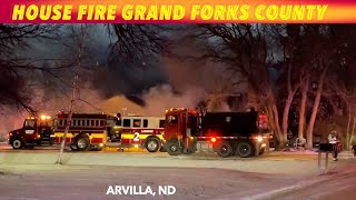 BREAKING NEWS House Fire In Grand Forks County ND [upl. by Naggem]