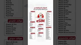 اعرف بنفسك جميع الهواتف المتوافقة مع خدمة ال eSIM الجديدة فى مصر 👇 [upl. by Maclay972]