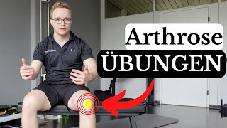 Arthrose Übungen  Die WICHTIGSTEN ÜBUNGEN bei akuter Kniearthrose [upl. by Namra961]