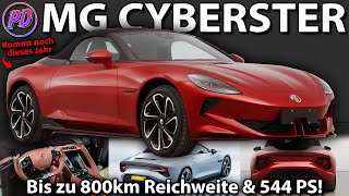 MG CYBERSTER  Kommt dieses Jahr das erste quotbezahlbarequot ElektroCabrio mit 800km Reichweite [upl. by Pearlstein]