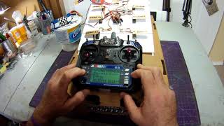 Basic programming for a 6 servo park jet in FlySky FSi6 [upl. by Ainiger309]