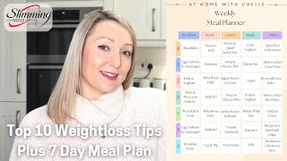 Slimming World Recap  7 Day Healthy Meal Plan amp Top 10 Weightloss Tips [upl. by Aihsenor388]