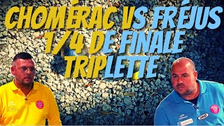 14 de Finale Triplette Chomérac vs Fréjus Trophée des Villes 2022  Pétanque [upl. by Assirok521]