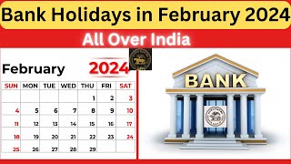 Bank Holidays in February 2024 bankholidayinfeb2024 2024bankholidays advayainfo [upl. by Akeirahs]