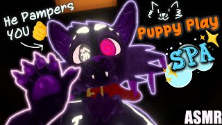 Furry ASMR Pampering Puppy Spa VRC M4A Brushing personal attention pets haircut massage [upl. by Rases]