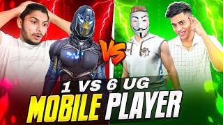 1 vs 6 Mobile Player📱Using Aimbot 🤔❓ Garena Free Fire [upl. by Annunciata]