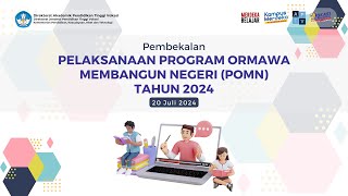 Pembekalan Pelaksanaan Program Ormawa Membangun Negeri POMN Tahun 2024 [upl. by Cope]