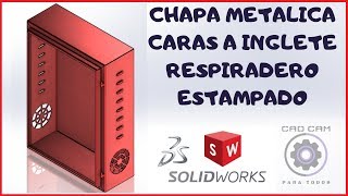 👍CHAPA METALICA EN SOLIDWORKS 10👀 2019 [upl. by Neom686]