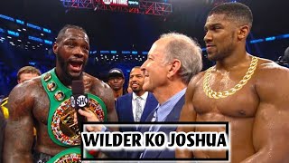 Anthony Joshua vs Deontay Wilder Full Fight Boxing Highlights [upl. by Anastase]