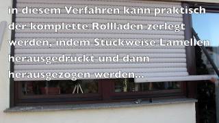 Rolladen Lamellen austauschen ohne Deckel zu öffnen Option 2 Neubau Rollladen 9 [upl. by Faline]