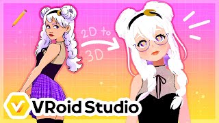 ⭐ MEET MY NEW MODEL ⭐ Luna Version 2 【 VRoid Studio Model Showcase 】 [upl. by Chemush768]