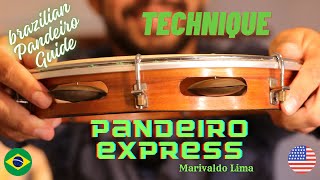 Pandeiro Express  Free Course  Part 2  Marivaldo Lima  Drum Tips Oficial [upl. by Anneuq]