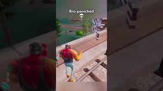 Bro panicked💀 fortnite memes fortniteclips real funny shortvideo gaming rofl game fyp [upl. by Naujal]