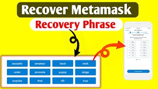 How To Get Metamask Secret Recovery Phrase in Mobile Very Easily nft [upl. by Mindy]