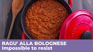 How to prepare RAGU ALLA BOLOGNESE  Traditional Italian recipe [upl. by Jemima]