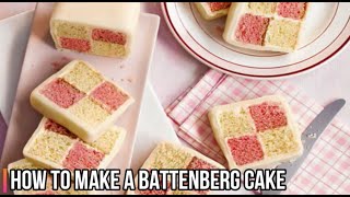 How To Make A Battenberg Cake Step By Step Recipe [upl. by Jessika186]