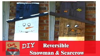 How to make a pallet ScarecrowSnowman [upl. by Luamaj]