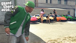 FRANKLIN amp FAMILIES STEALING SUPERCARS FROM GANGS IN GTA 5 GTA 5 Mods [upl. by Doxia]