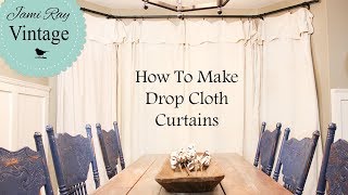 Drop Cloth Curtains  Farmhouse Curtains [upl. by Church]