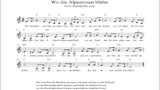 Wo die Alpenrosen blühn  instrumental [upl. by Laroc]