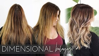 Dimensional Balayage  How to Add Lowlights and Highlights using my Foilayage Technique [upl. by Millar670]