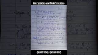 MSc Botany Practical File 2nd sem  Biostatistics and Bioinformatics  HPU botanynotes [upl. by Guntar]