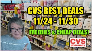 CVS BEST DEALS 1124  1130  Freebies amp Cheap Deals [upl. by Ytsim]