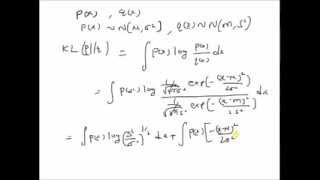 Kullback Leibler divergence between two normal pdfs [upl. by Nonaihr849]