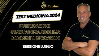 Test Medicina 2024  Graduatoria anonima  COMMENTO SESSIONE LUGLIO [upl. by Leandra]