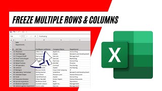 How to Freeze Multiple Rows and Columns in Excel [upl. by Luis377]