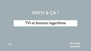 TVI et fonction logarithme [upl. by Sadnac]