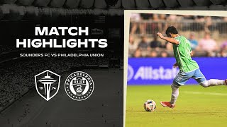 HIGHLIGHTS Philadelphian Union vs Seattle Sounders FC  April 30 2024 [upl. by Losse]