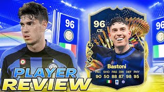 😱96 TOTS BASTONI PLAYER REVIEW  EA FC 24 ULTIMATE TEAM [upl. by White]