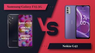 Samsung Galaxy F15 Vs Nokia G42  Full Comparison  Which one is Best [upl. by Nywra578]