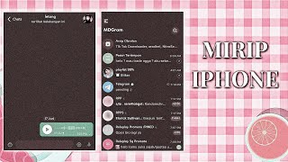 tutorial mengubah tampilan telegram android menjadi seperti iPhone [upl. by Hanej]