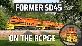 Former SD45 on the Rapid City Pierre and Eastern Railroad [upl. by Ymar]