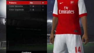 Arsenal New Home Kit 2011  PES 2010  Download [upl. by Rebor]