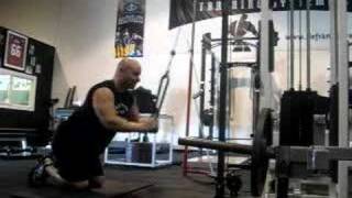 DeFrancosTrainingcom  Kneeling quotJquot pulldowns wrope [upl. by Dolphin]