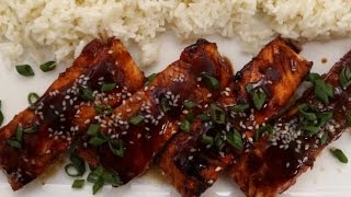 Yasemin Pilavı ile Teriyaki Soslu Somon Tarifi [upl. by Correy]