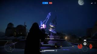 Star Wars Battlefront II Harry Potter Courtyard Apocalypse Palpatine 27 Eliminations HvV [upl. by Child]