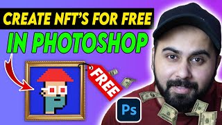 How to Make an NFT for FREE in Photoshop EASIEST METHOD [upl. by Idmann]