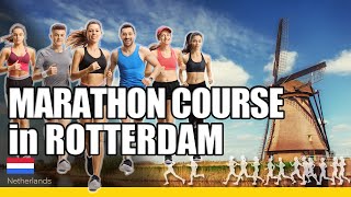 Marathon course at Rotterdam Marathon [upl. by Binetta12]