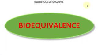 What is bioequivalence [upl. by Aihsein]